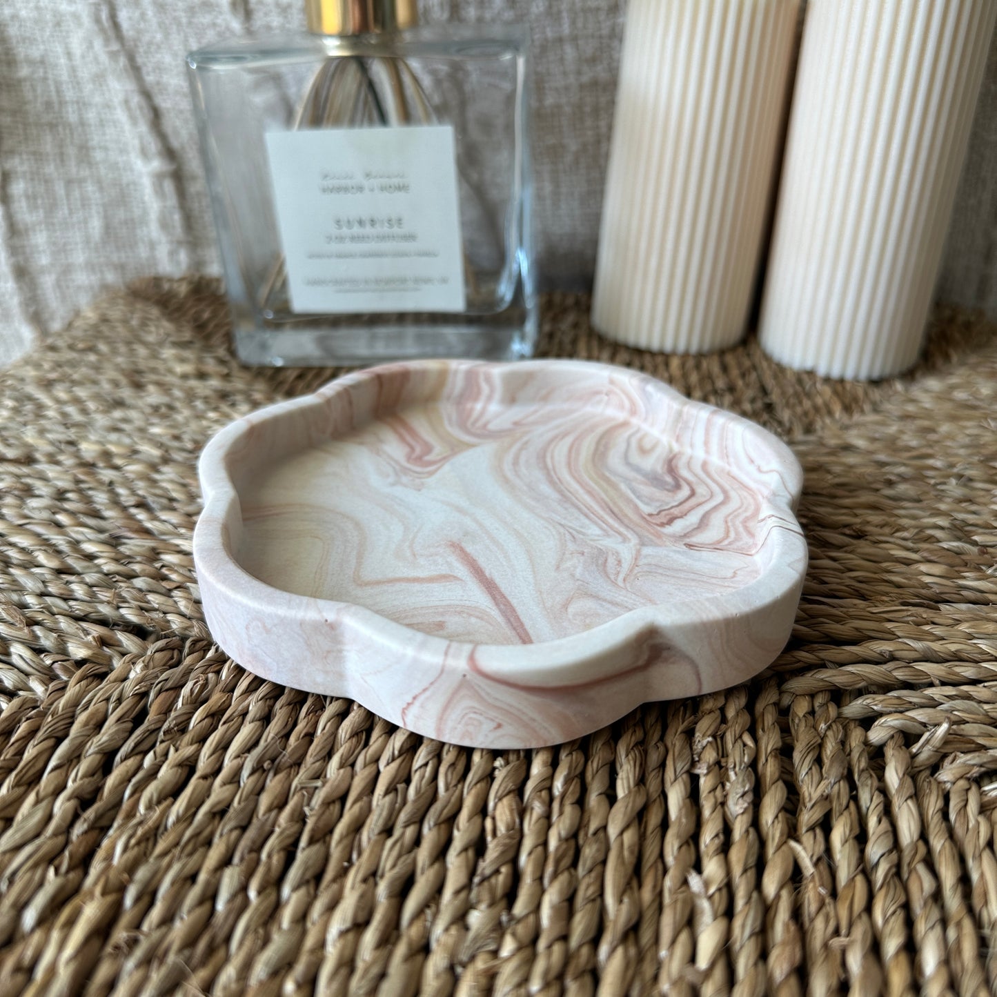 [Pink] Floral Tray