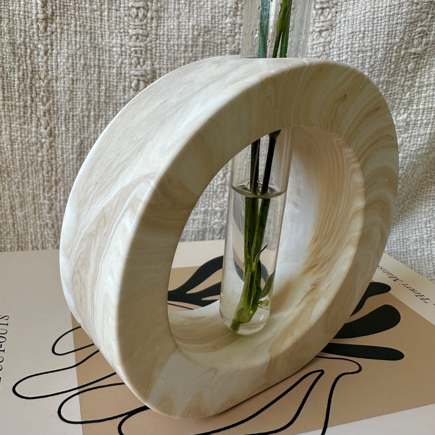 [Beige] Single Flower Vase