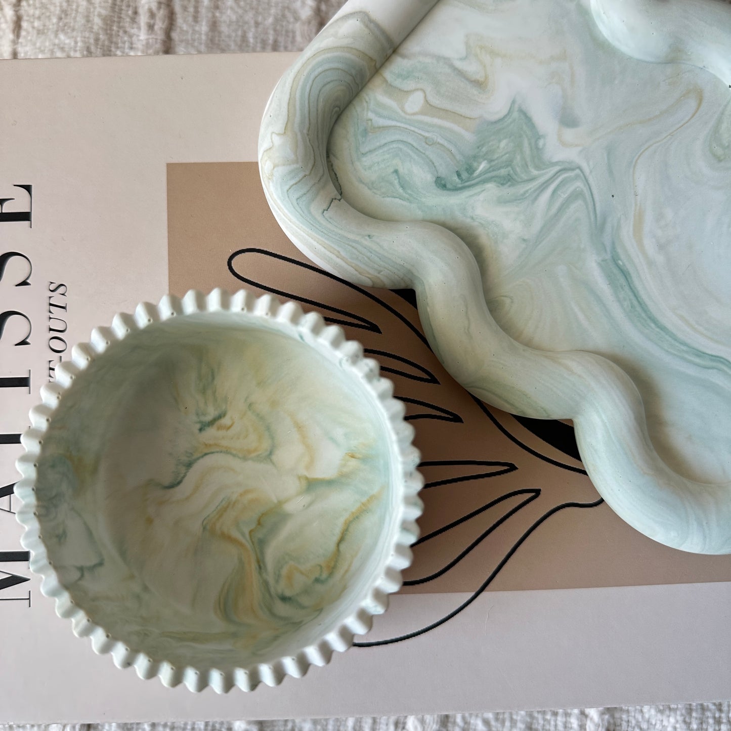 [Green] Unique Shaped Tray