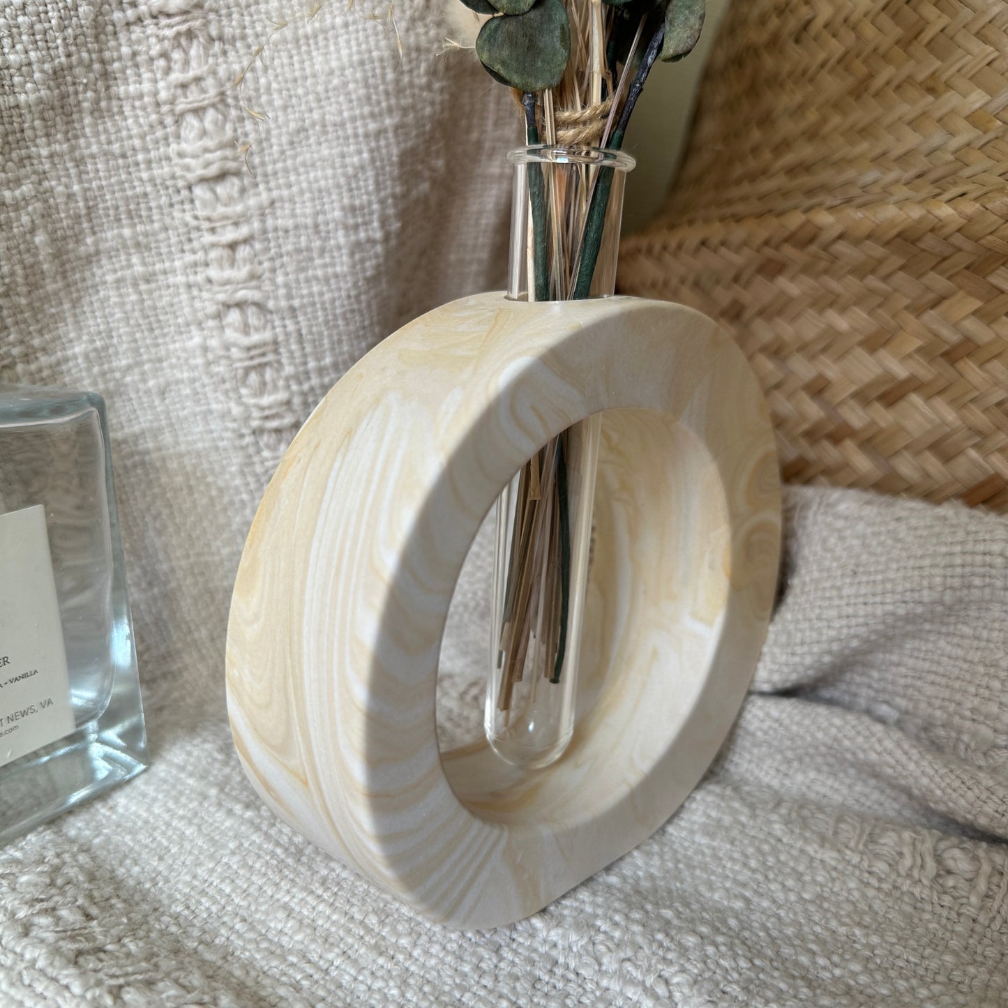 [Beige] Single Flower Vase