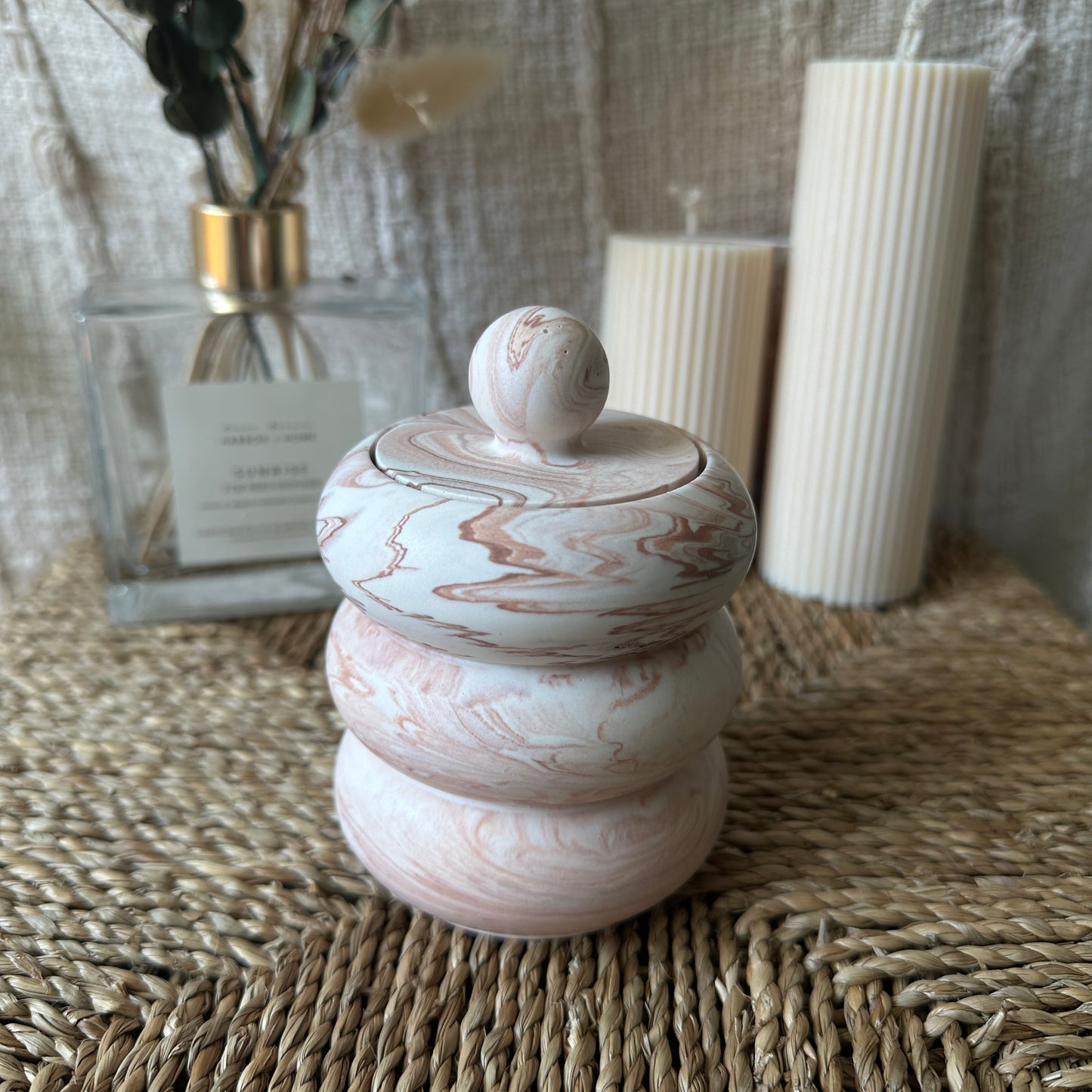[Pink] Doughnut Decorative Jar