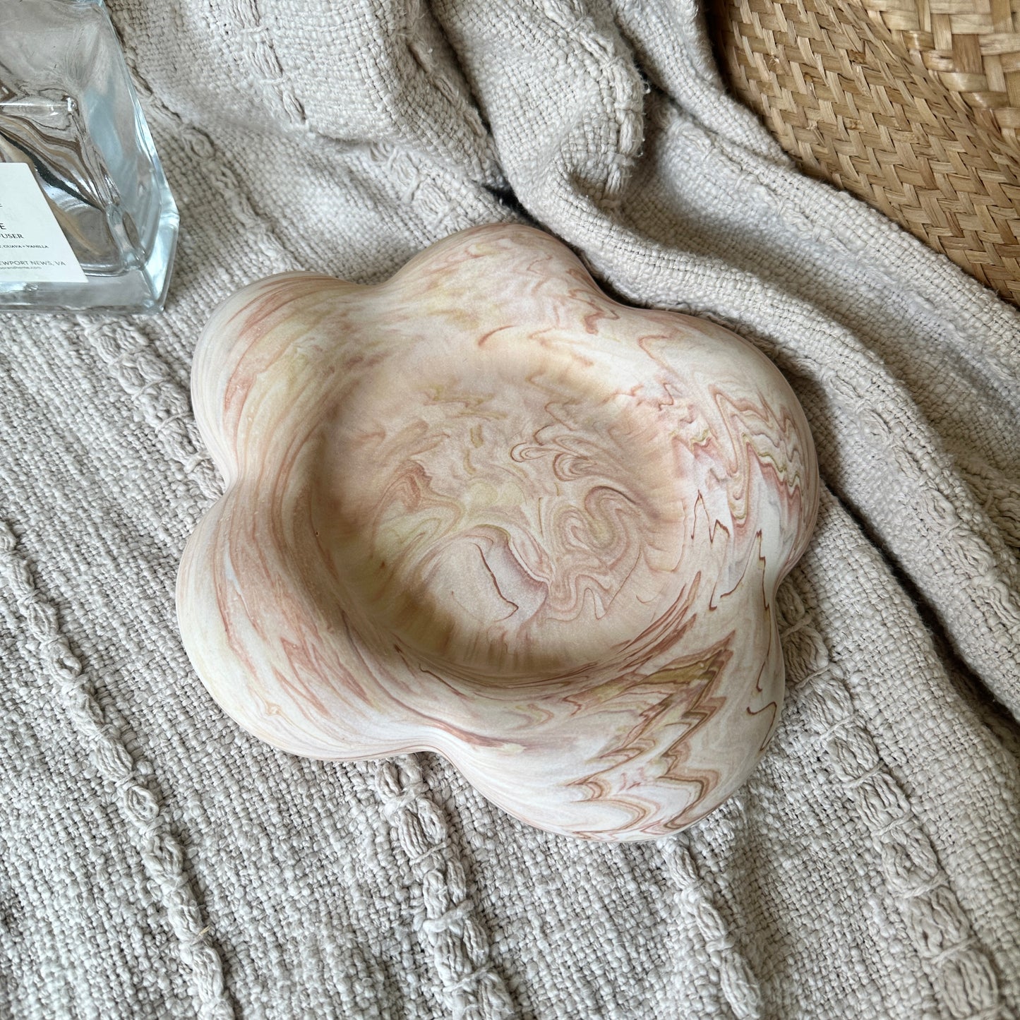 [Pink] Large Floral Tray