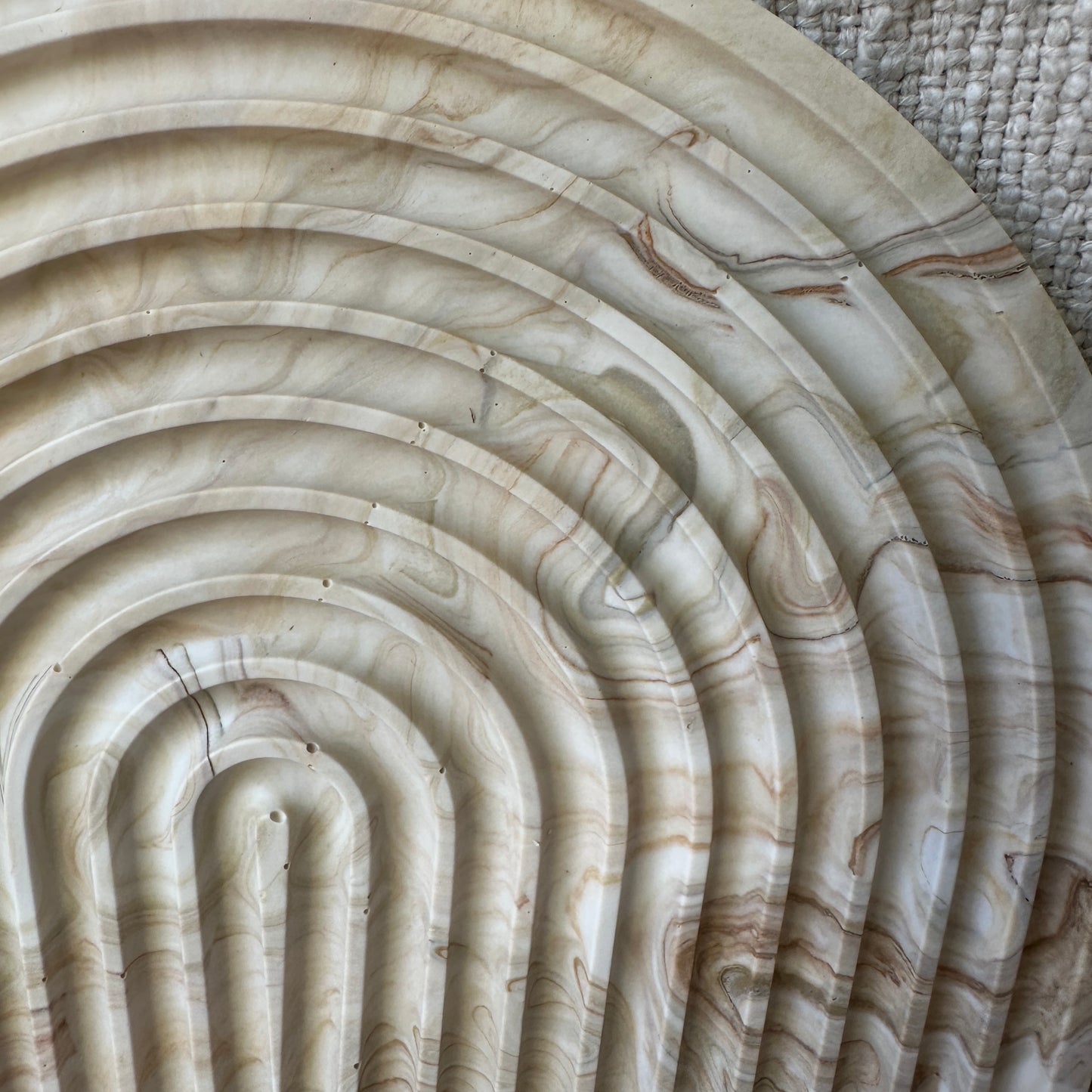 [Brown] Arch Marble Plate