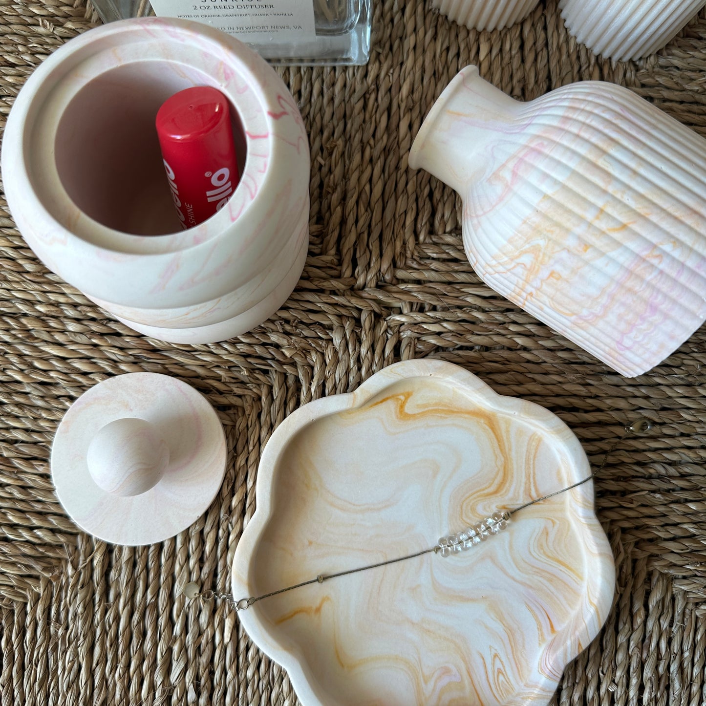 [Sunset_Light] Doughnut Decorative Jar