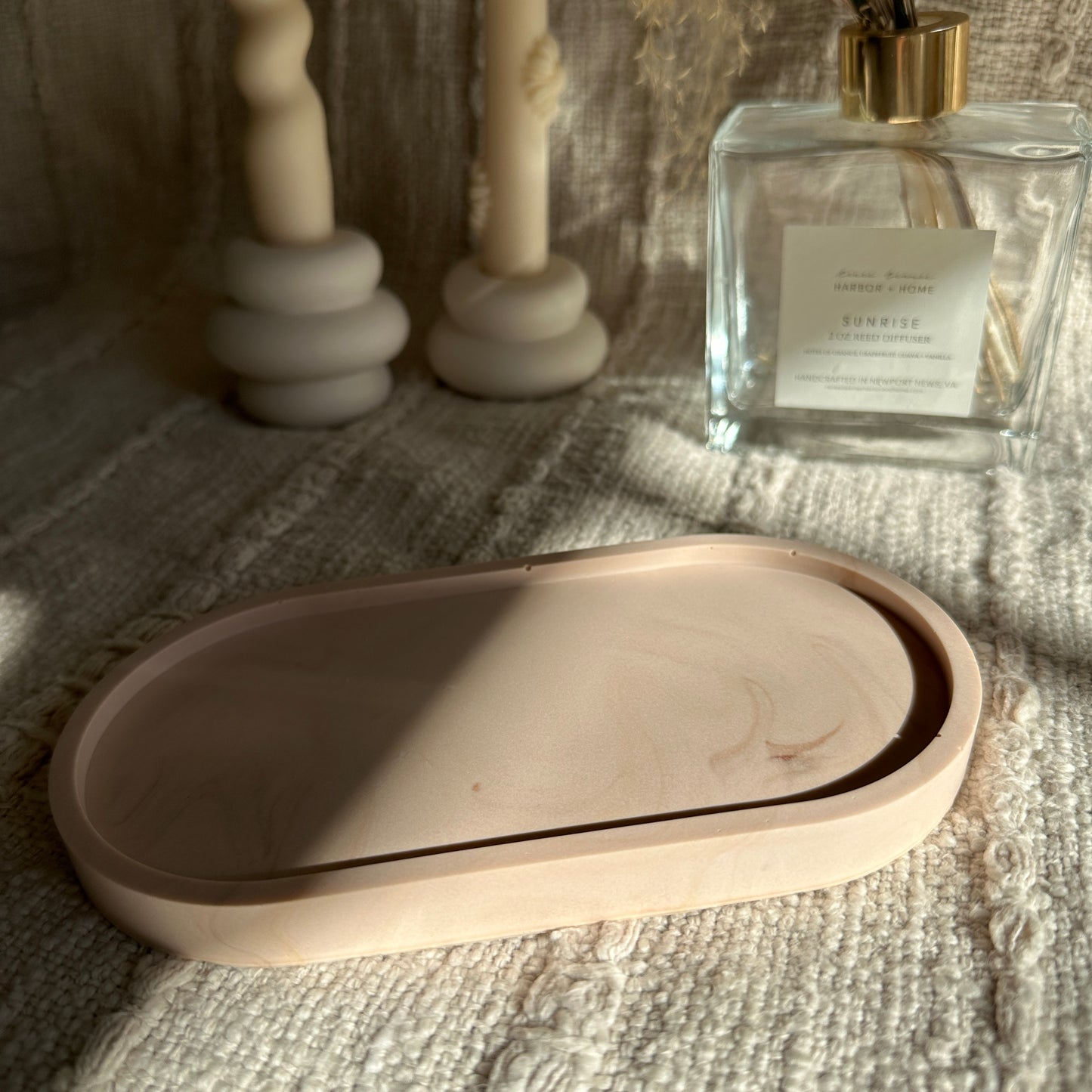 [Pink] Oval Tray