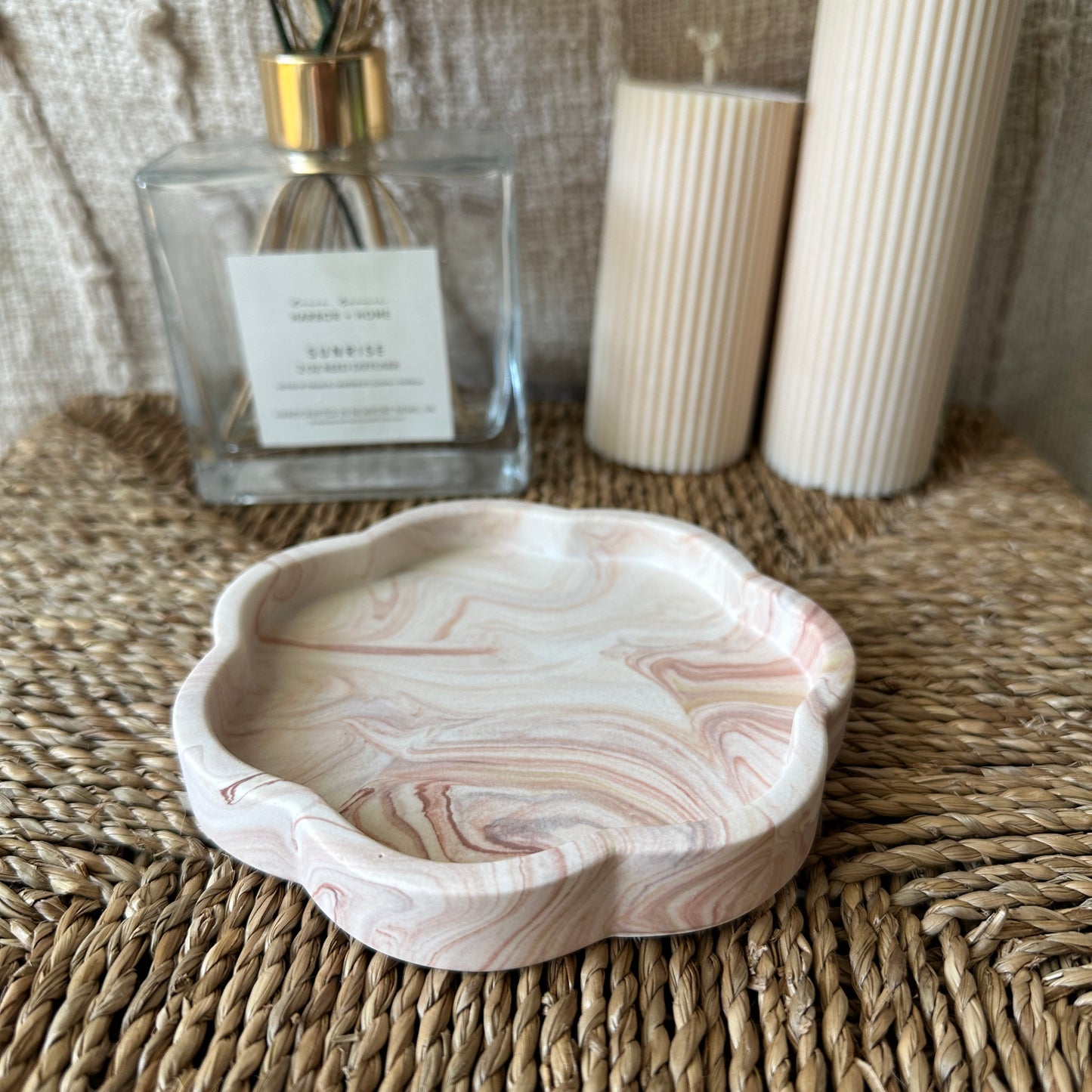 [Pink] Floral Tray