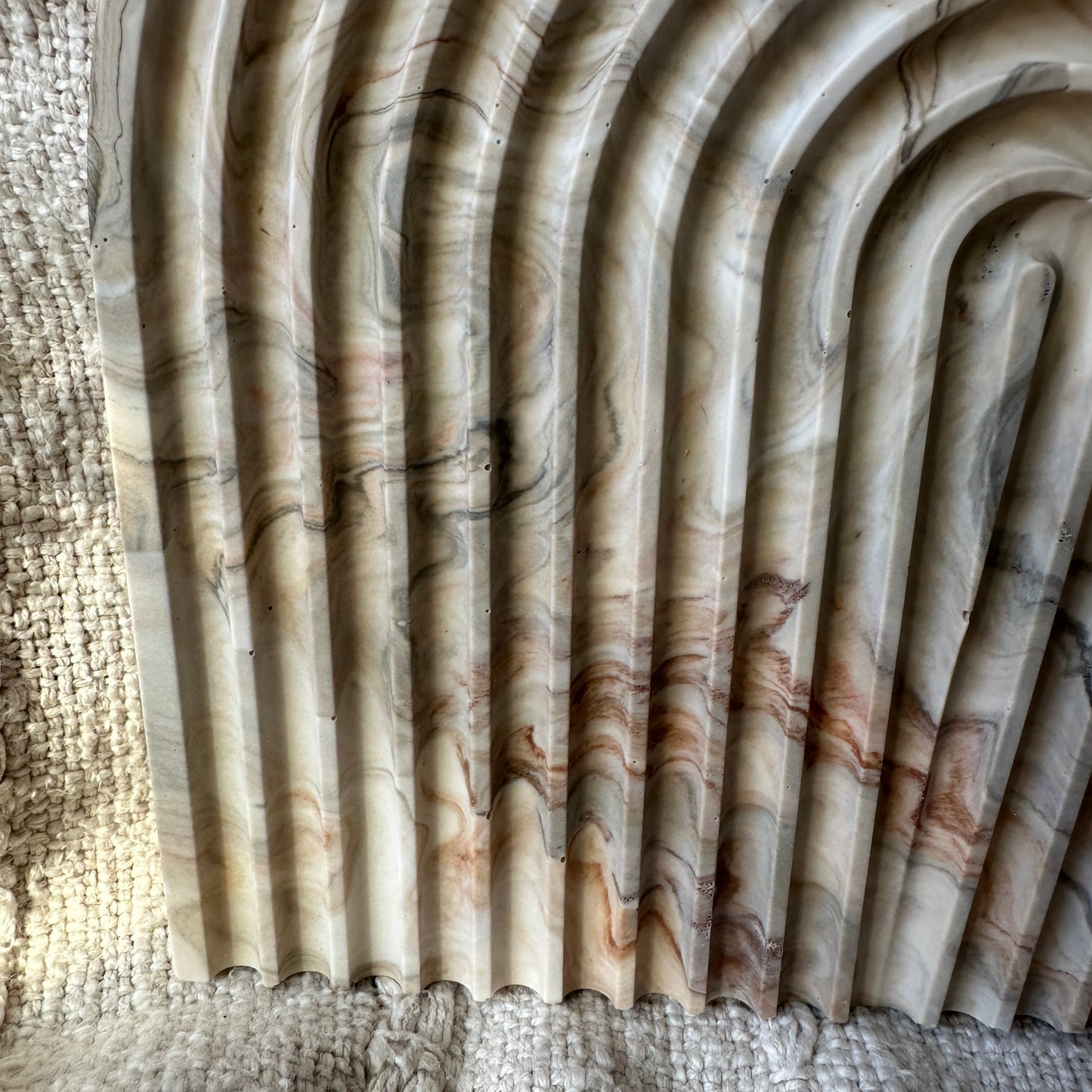 [Brown] Arch Marble Plate