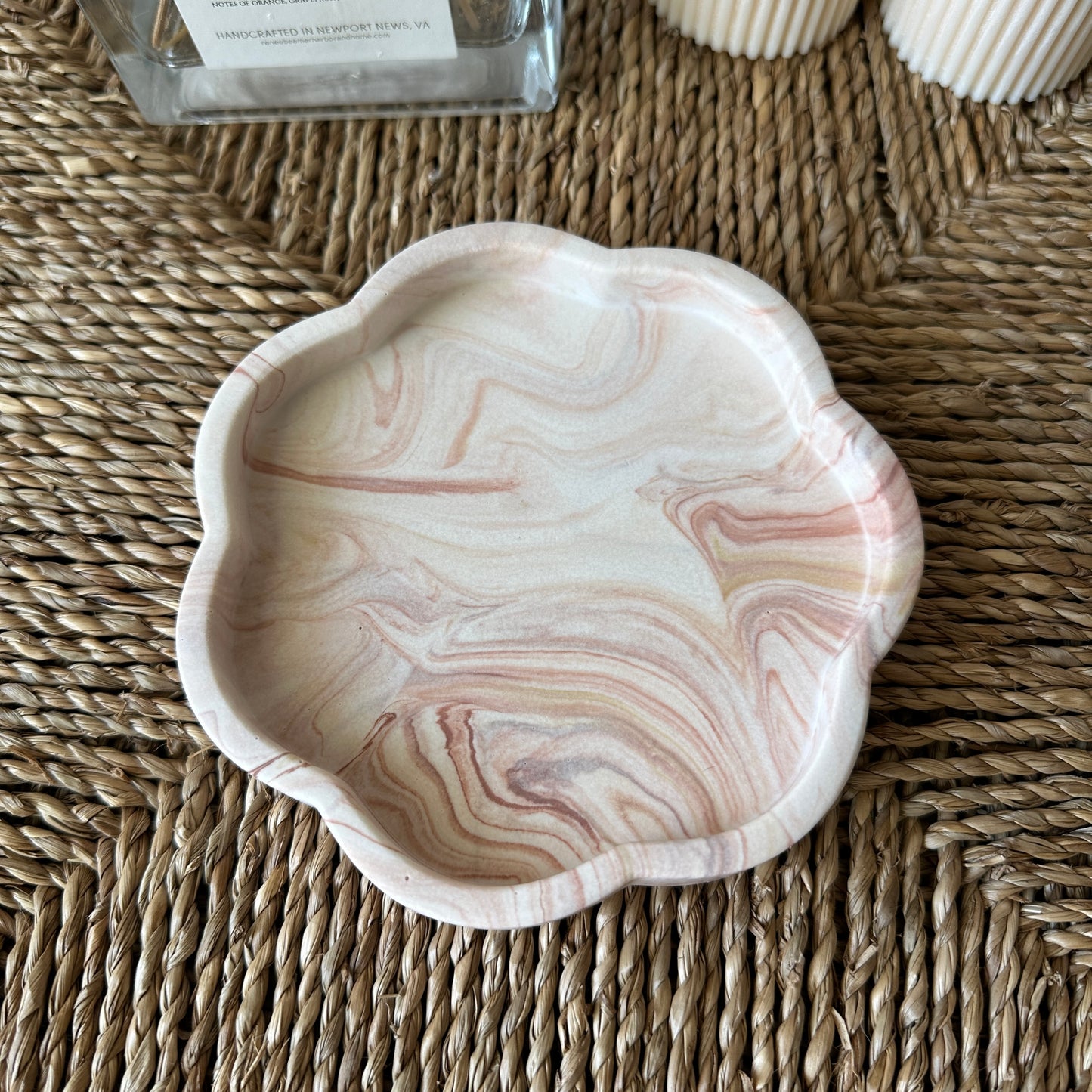 [Pink] Floral Tray
