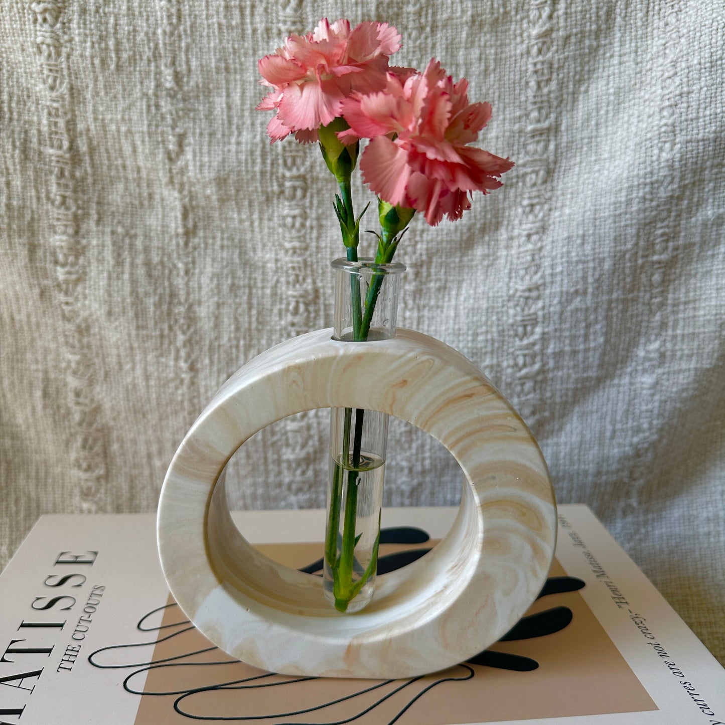 [Beige] Single Flower Vase