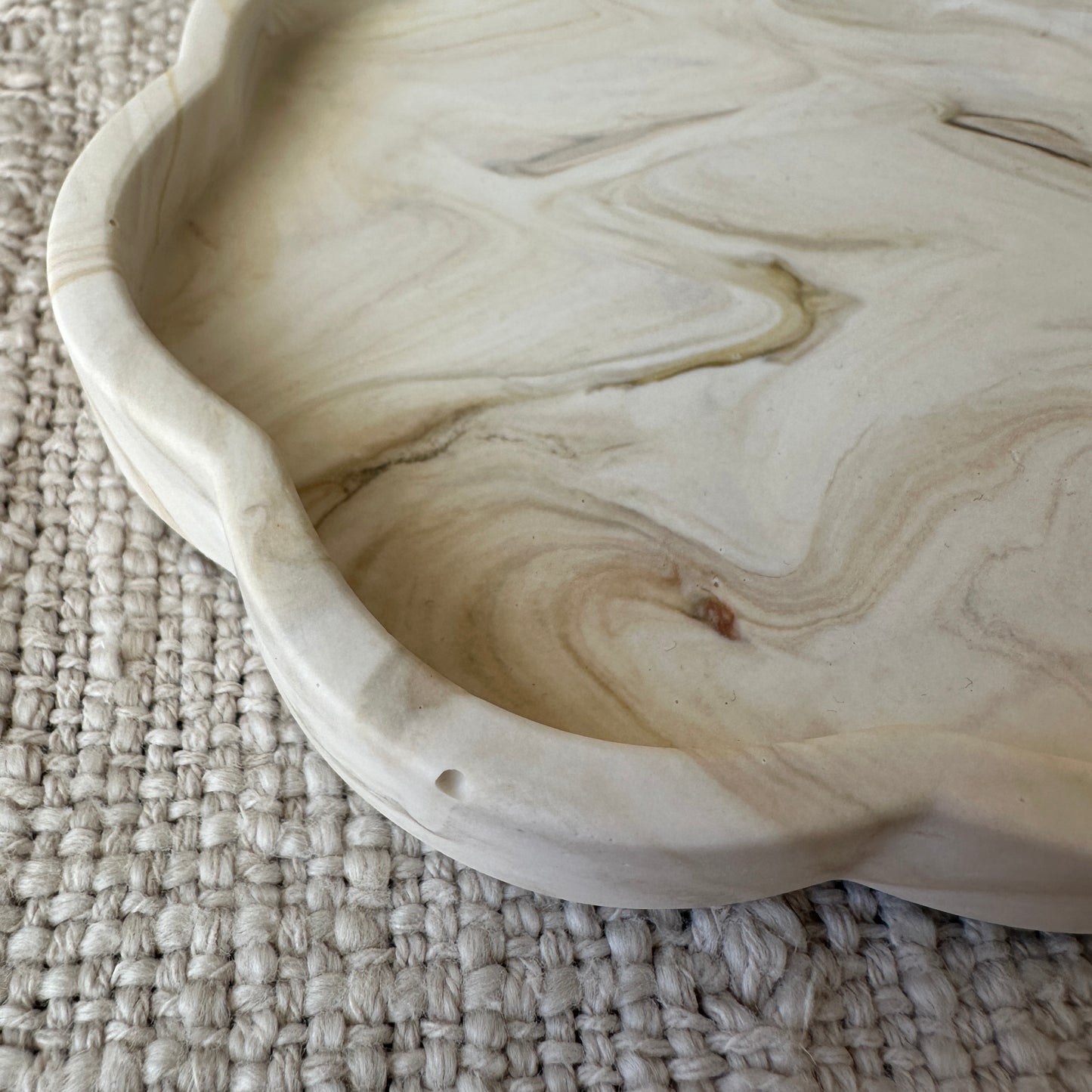 [Greige] Floral Tray