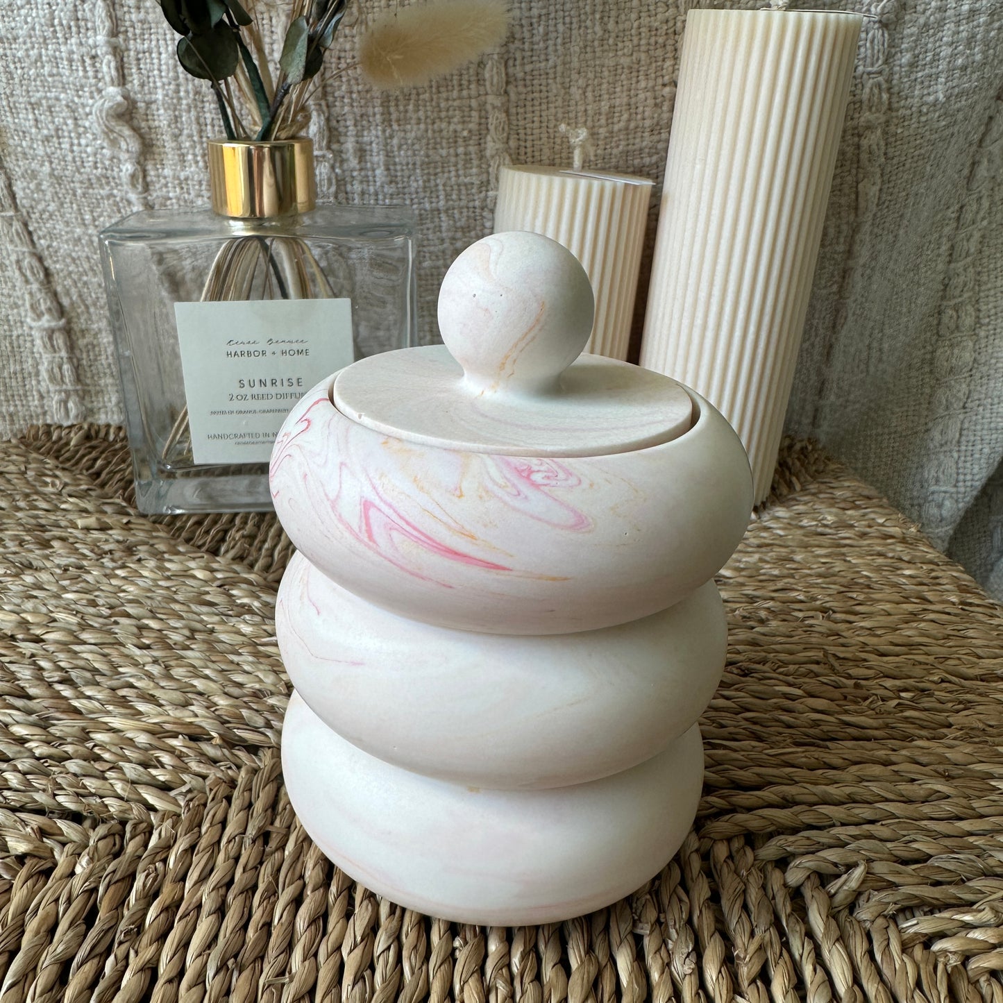 [Sunset_Light] Doughnut Decorative Jar