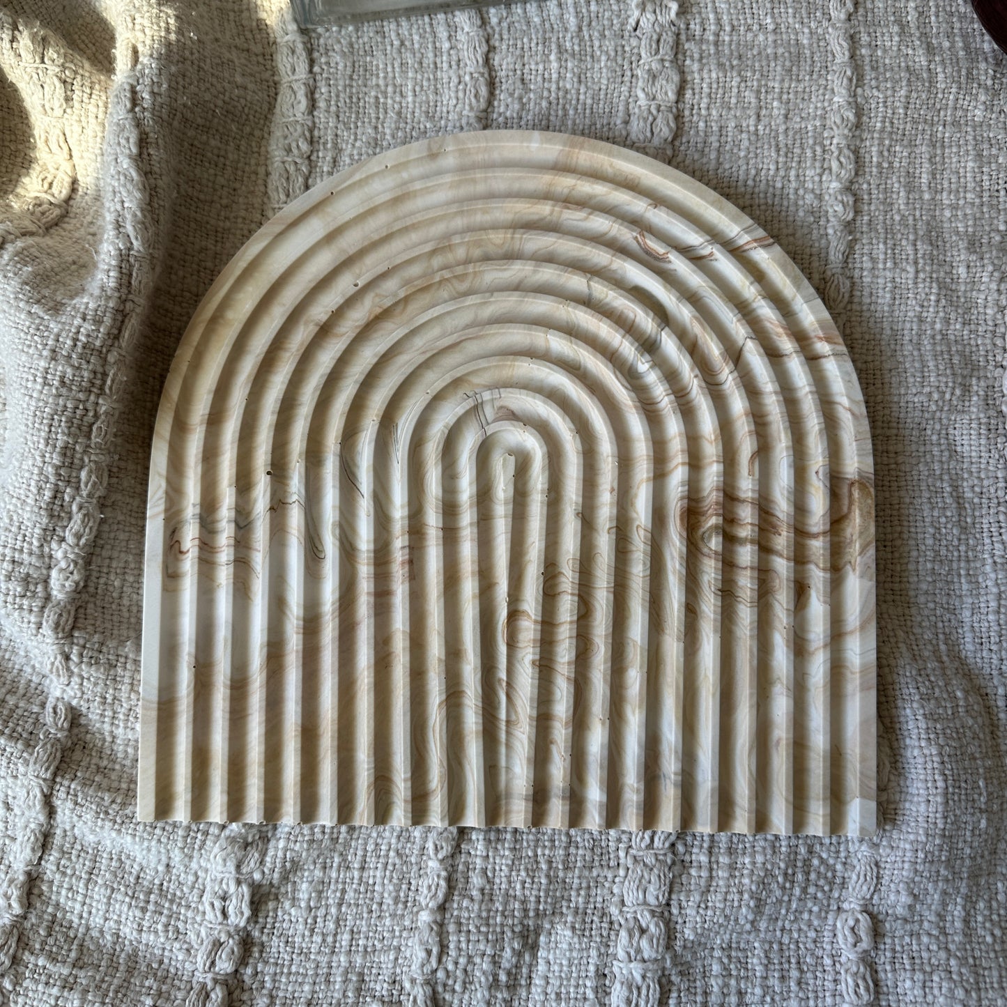 [Brown] Arch Marble Plate