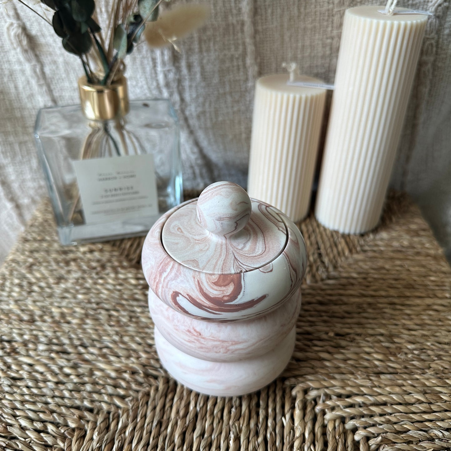 [Pink] Doughnut Decorative Jar