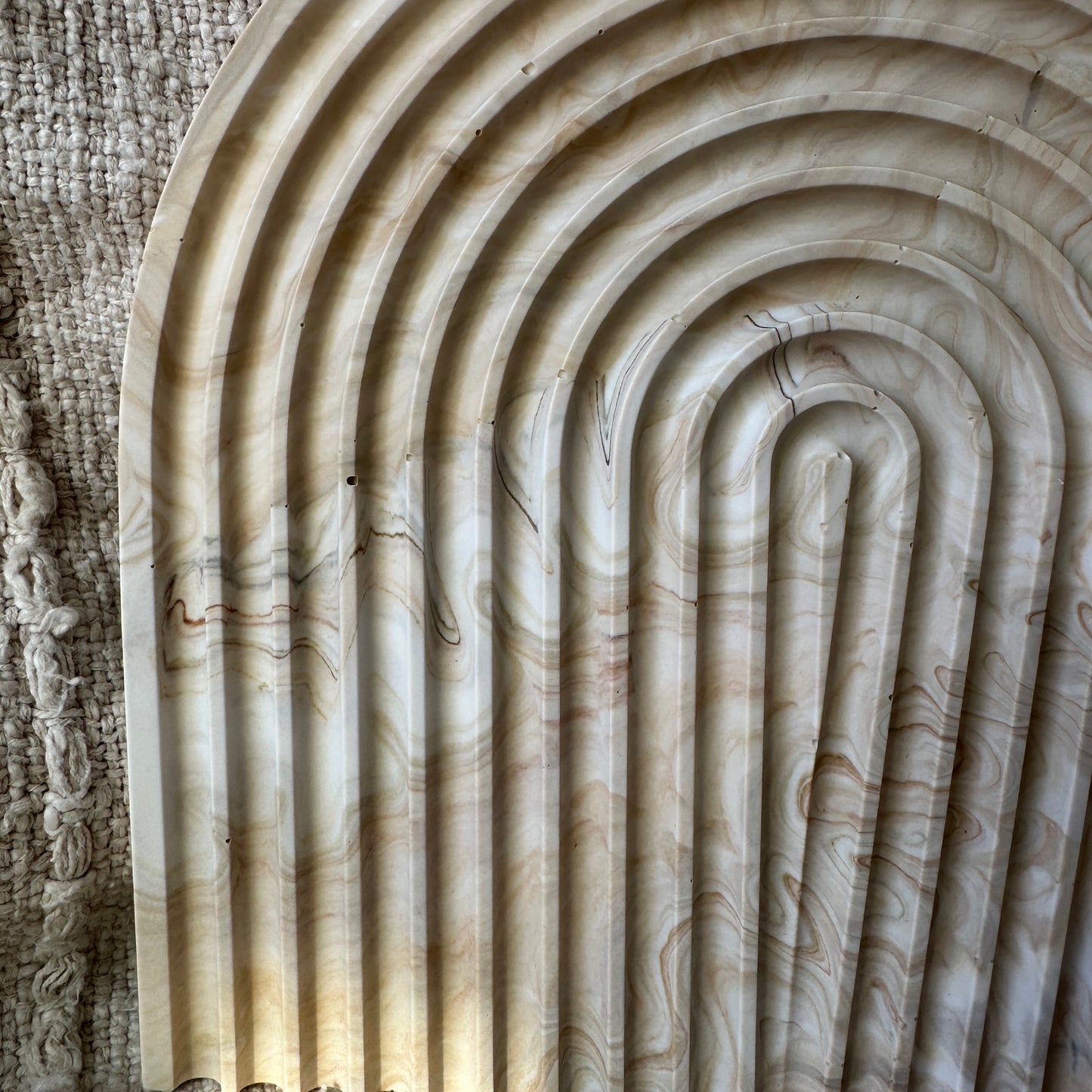 [Brown] Arch Marble Plate