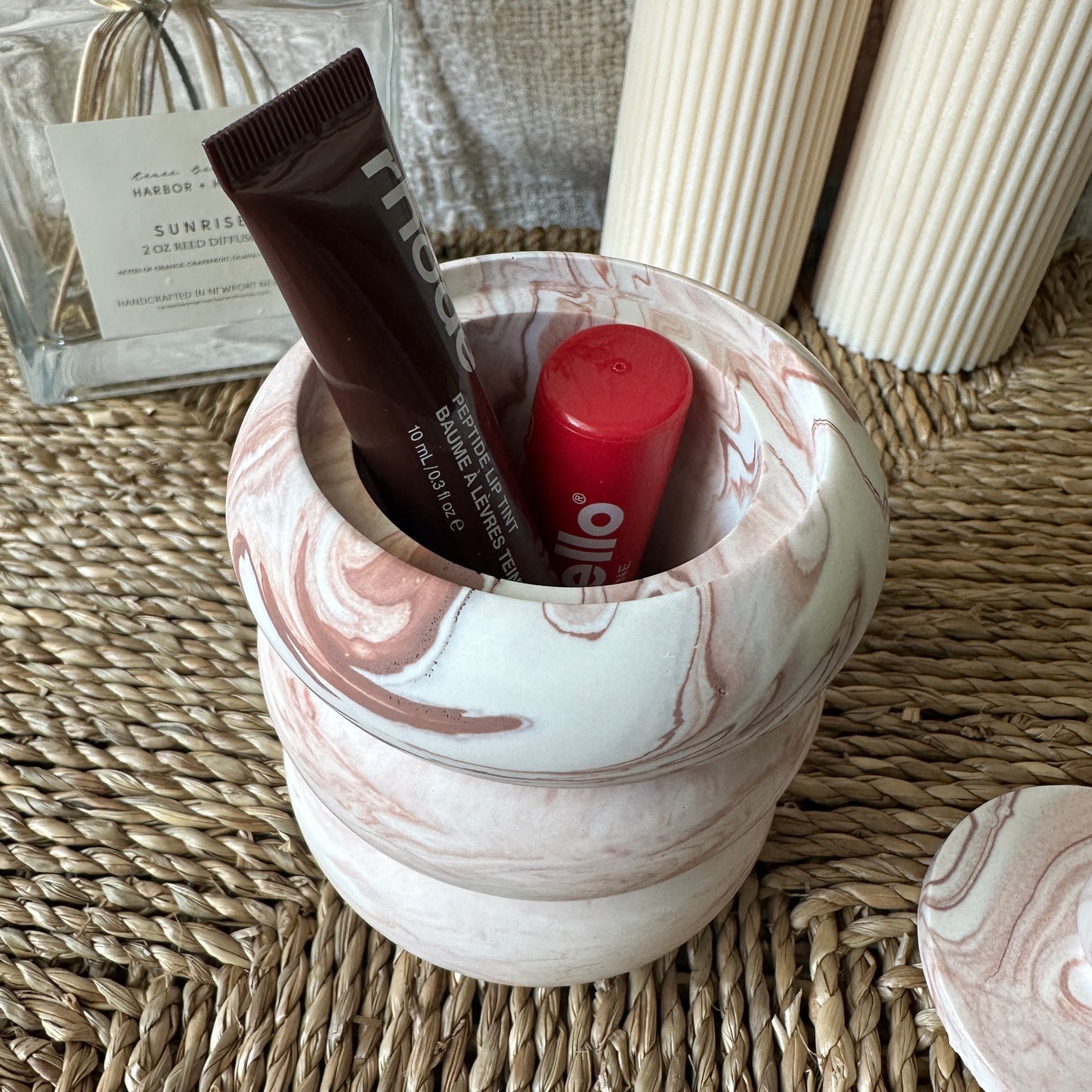 [Pink] Doughnut Decorative Jar