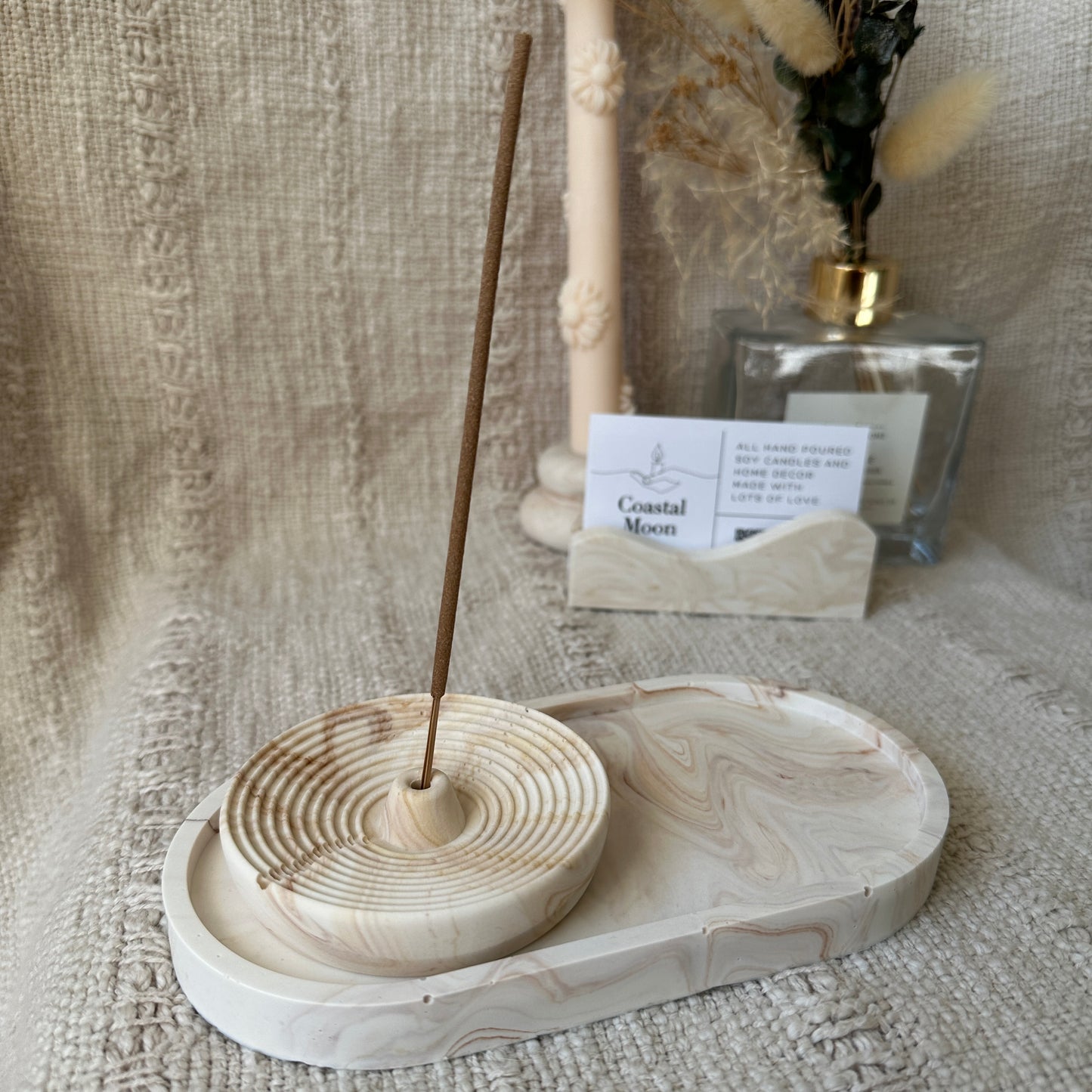 [Beige] Incense Holder