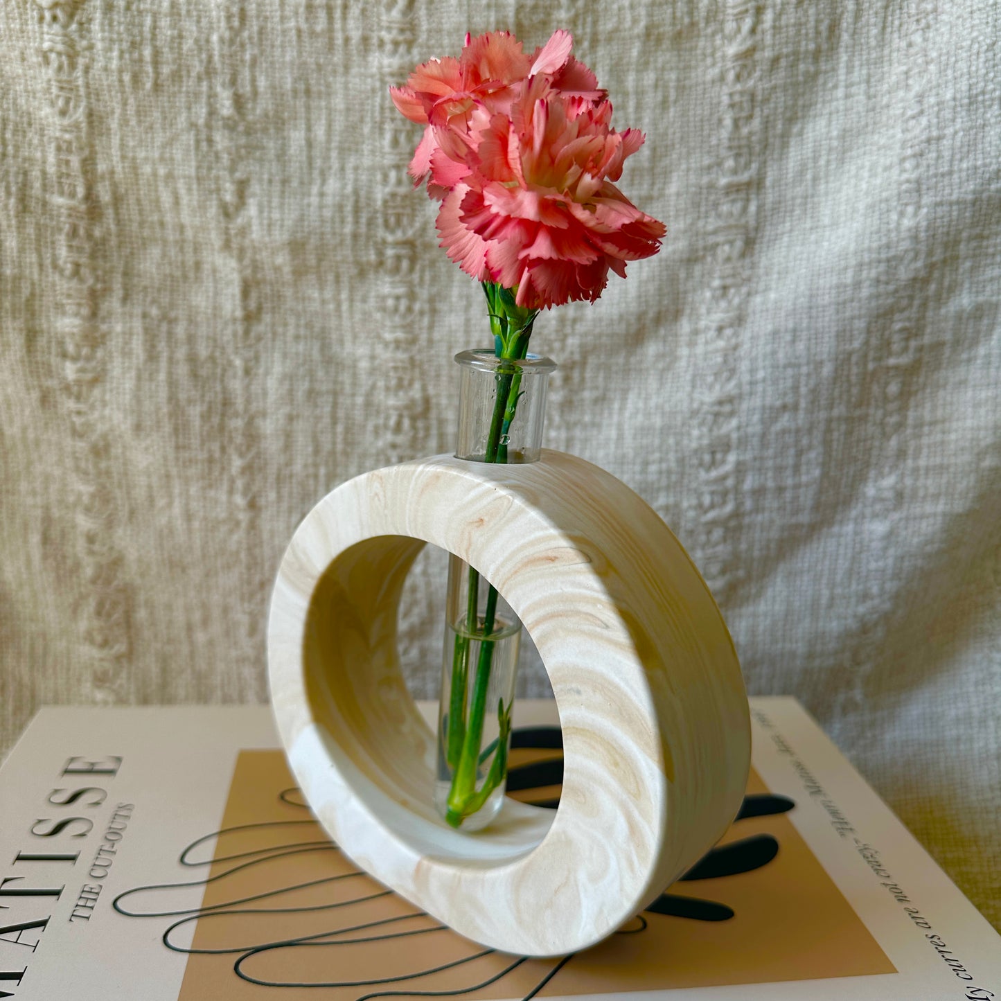 [Beige] Single Flower Vase