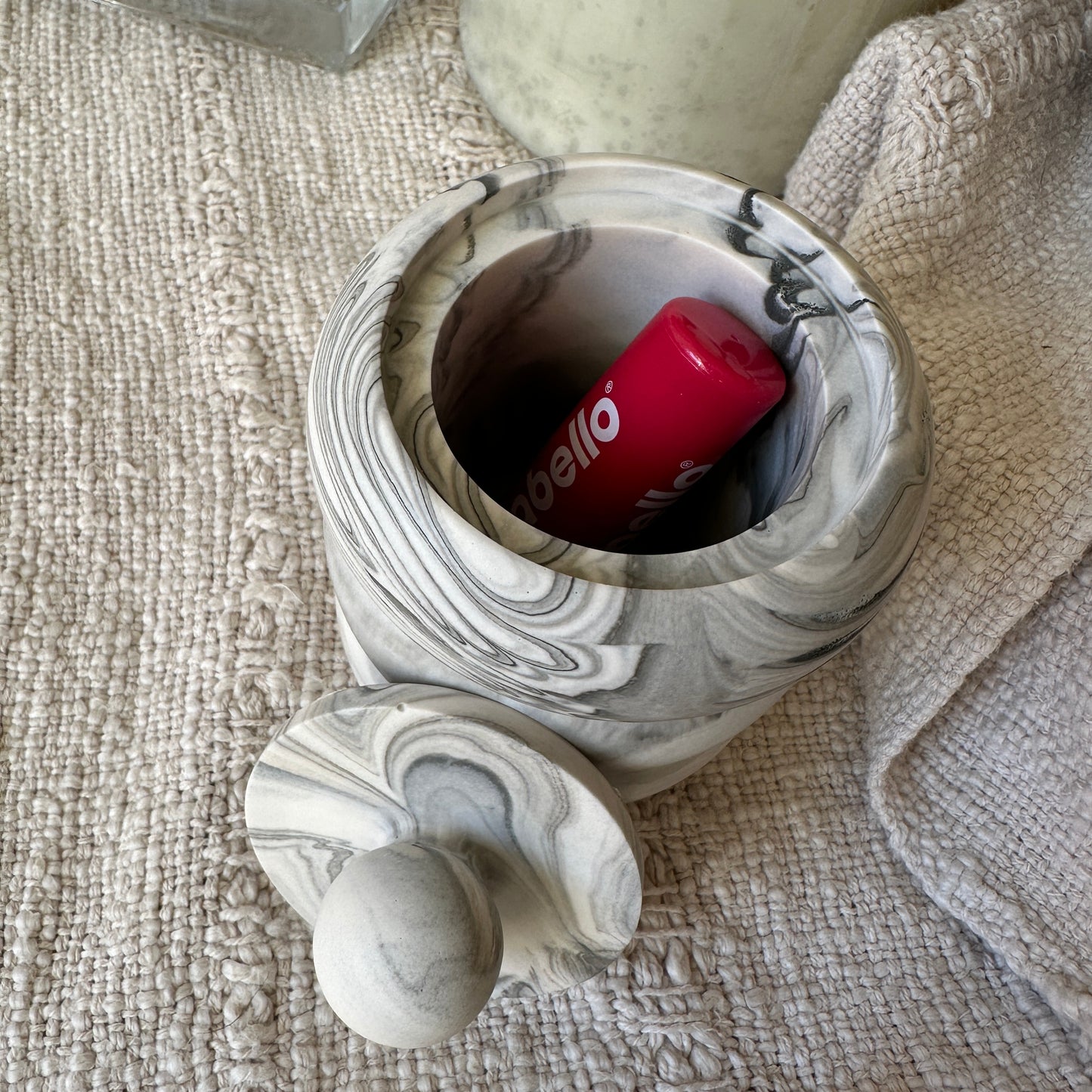 [Gray] Doughnut Decorative Jar