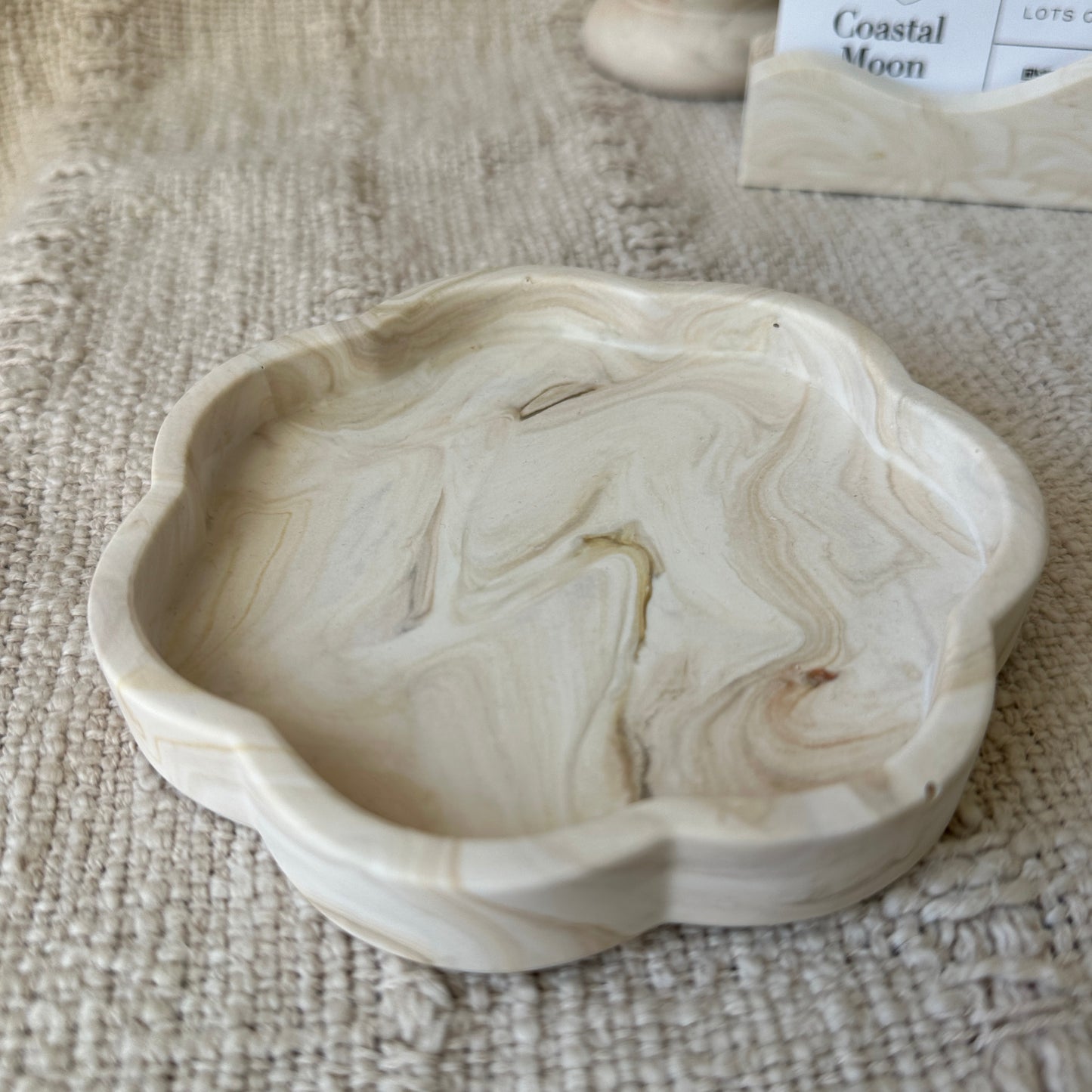 [Greige] Floral Tray