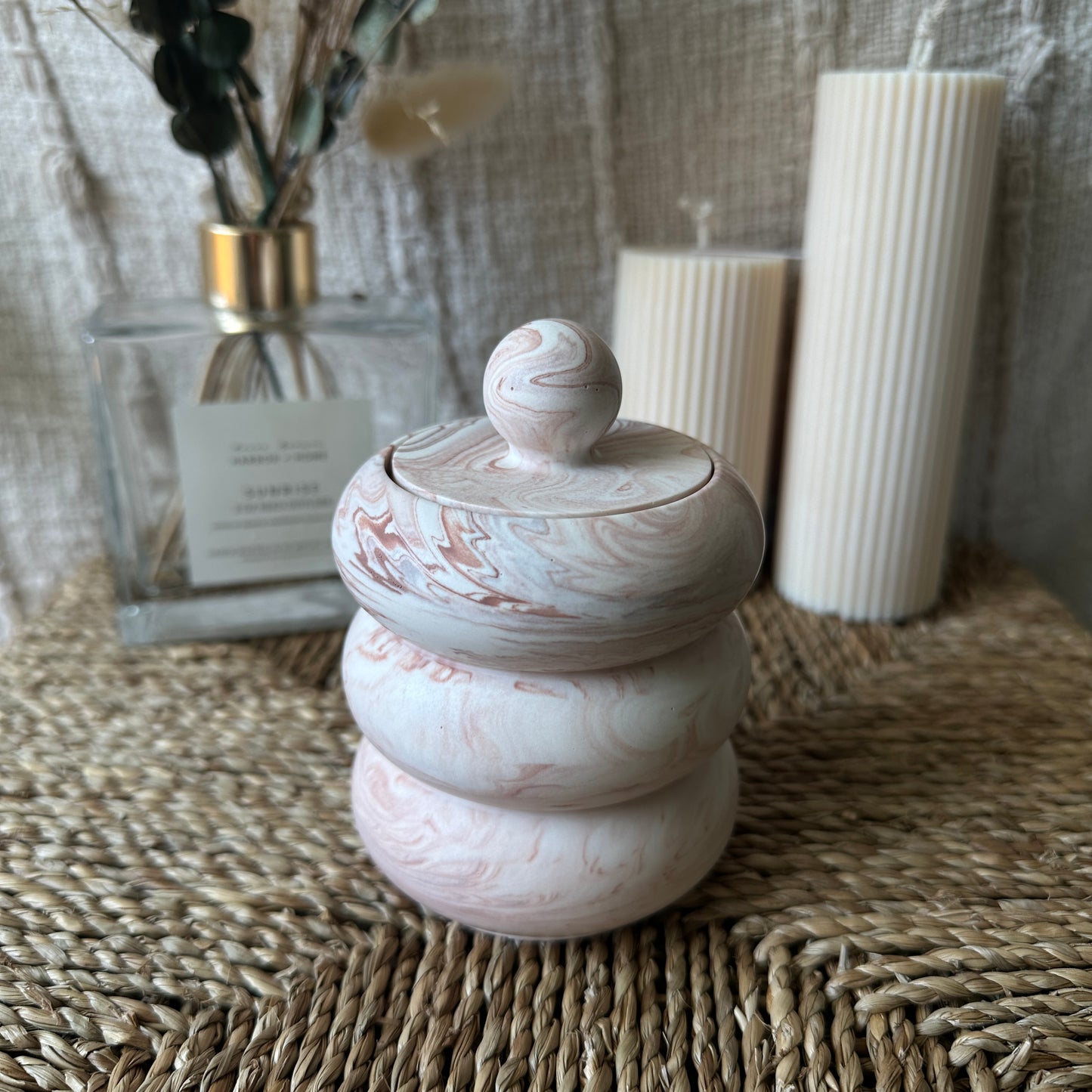 [Pink] Doughnut Decorative Jar