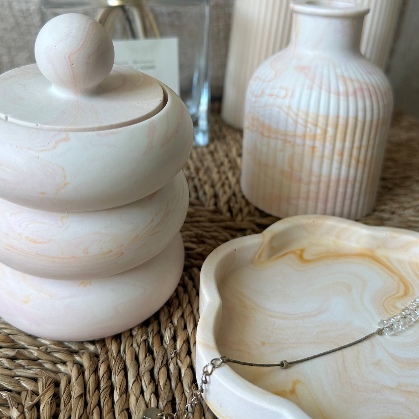 [Sunset_Light] Doughnut Decorative Jar